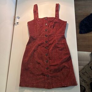 Small Corduroy Button Down Dress